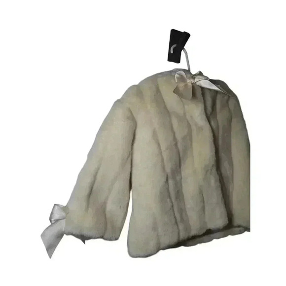 BEARINGTON BABY COLLECTION COUTURE COAT IVORY FAUX FUR CREAM 12-24 MONTHS XMAS - Picture 5 of 13